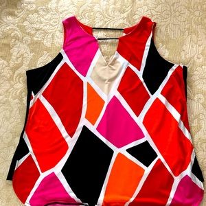 Worthington sleeveless tunic top 2x